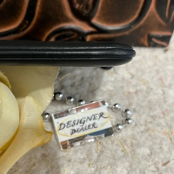 COACH Vintage Black Leather Cosmetic Case GUC! - Picture 6 of 12